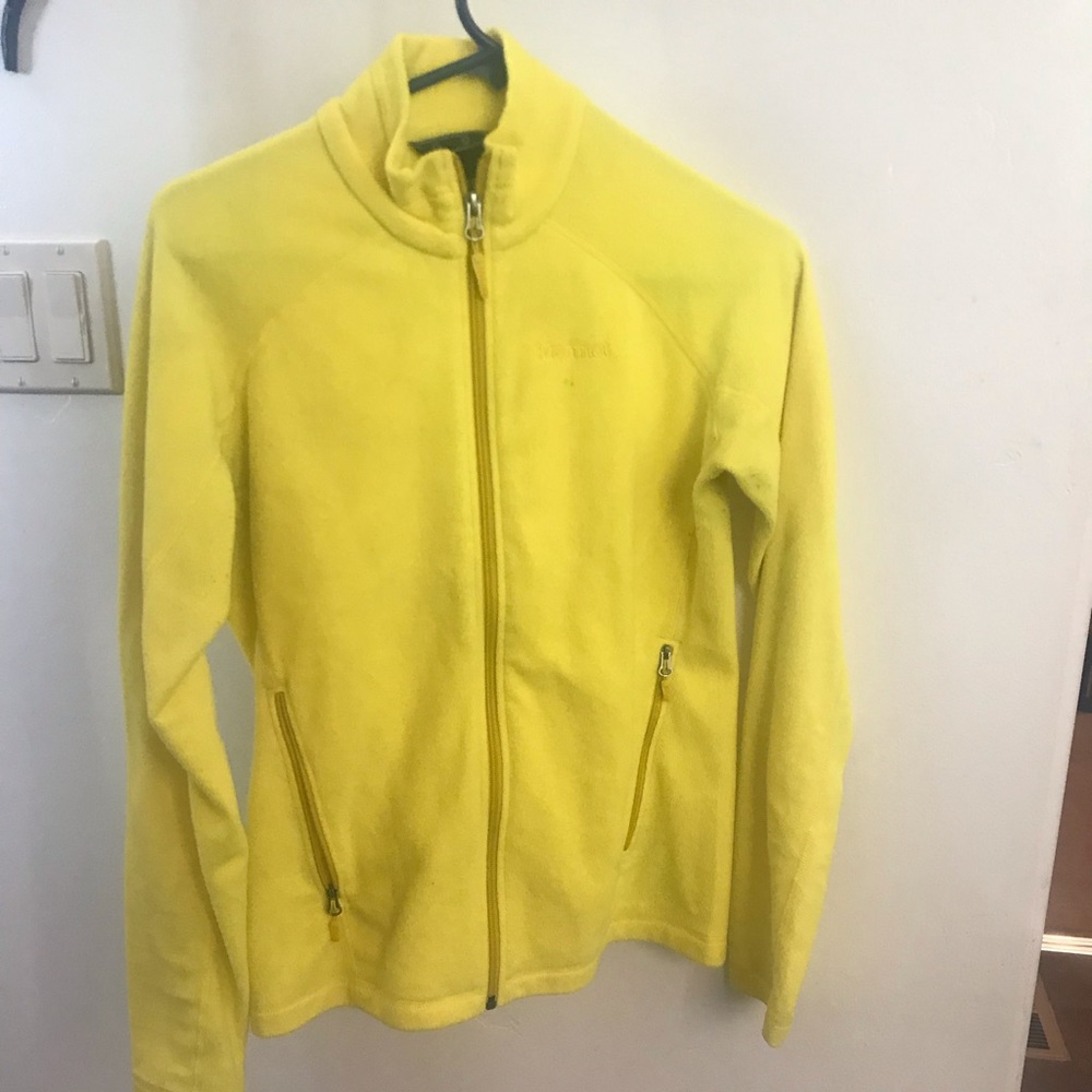 Marmot fleece zip-up jacket.